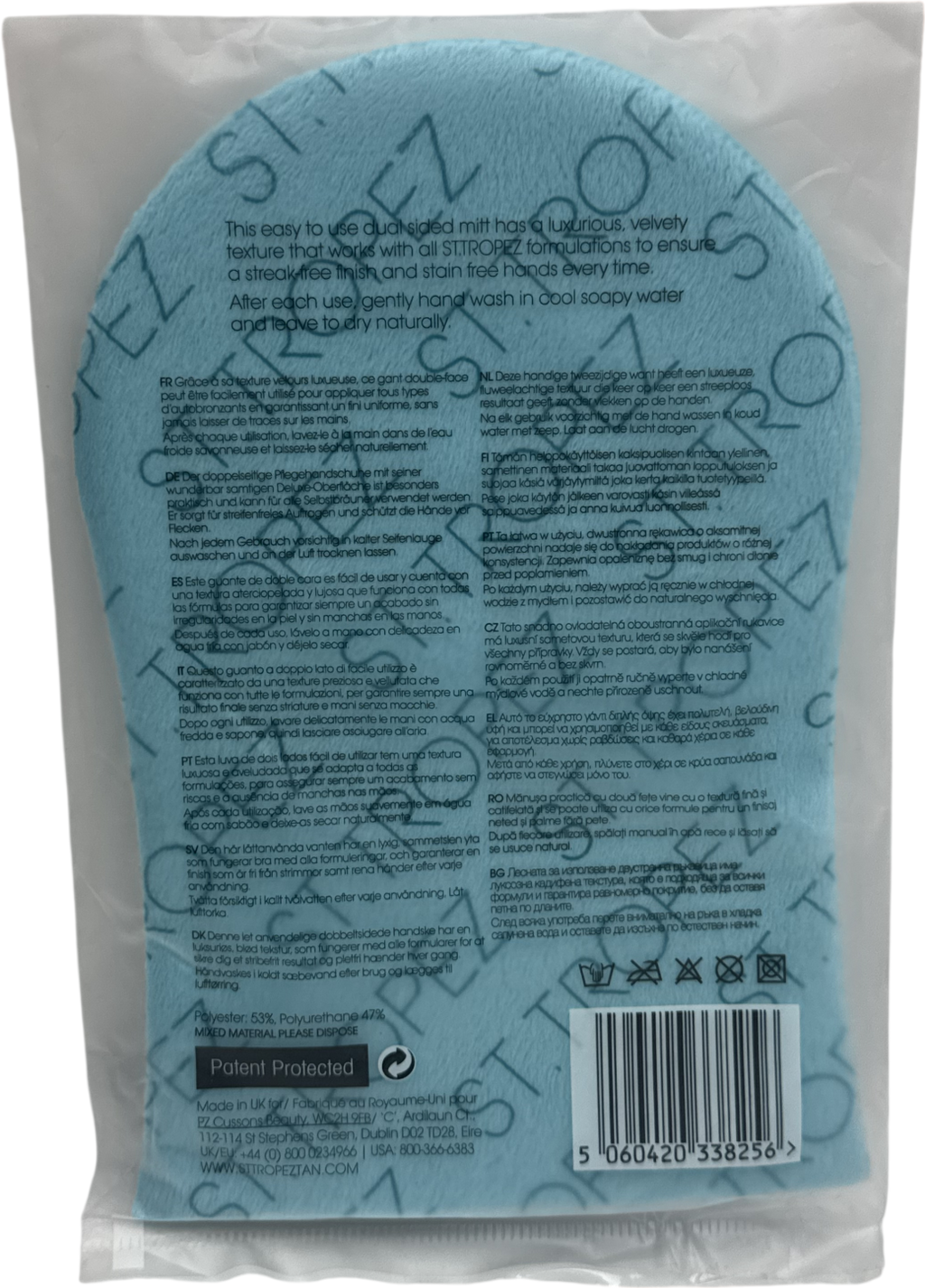St.Tropez Prep And Maintain Double Velvet Sided Applicator Mitt One size
