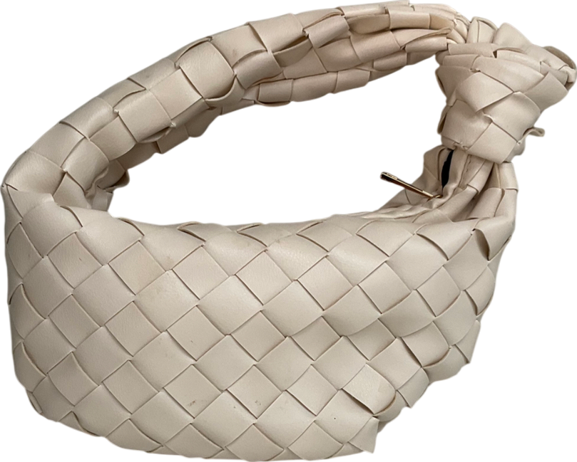 Glamorous Mini Grab Bag In Cream Woven
