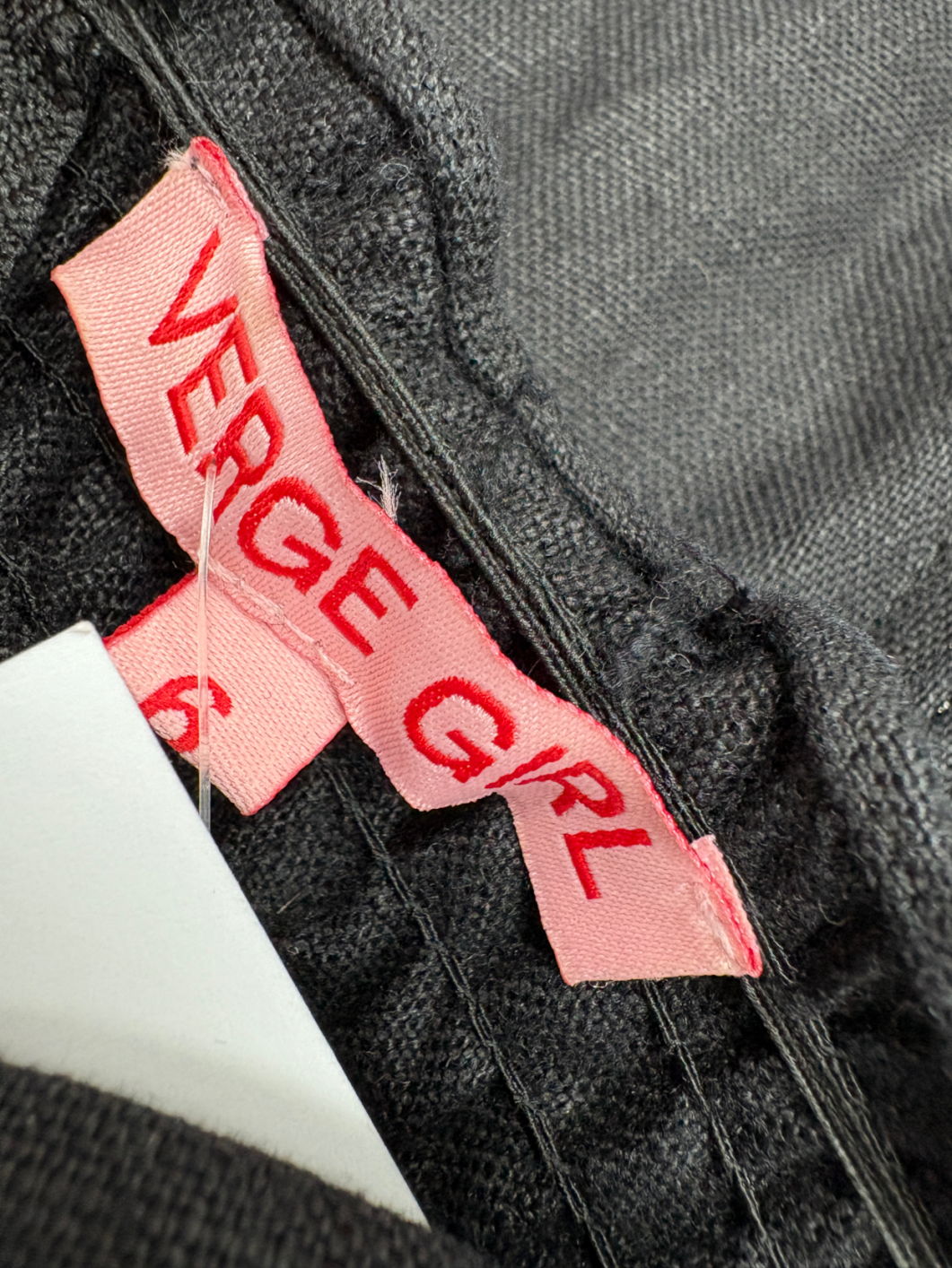 Verge Girl Black Puff Sleeve Mini Dress UK 6