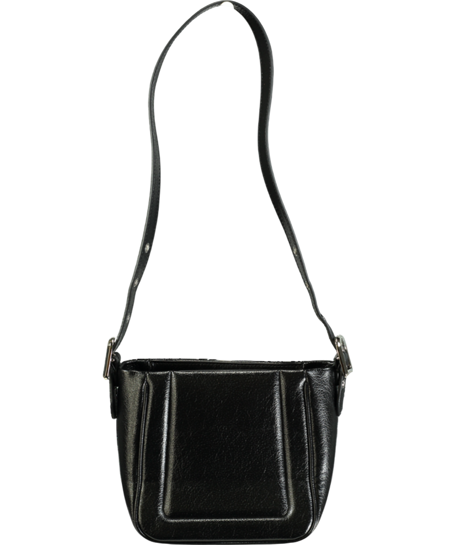 Charles & Keith Black Petra Boxy Bucket Bag