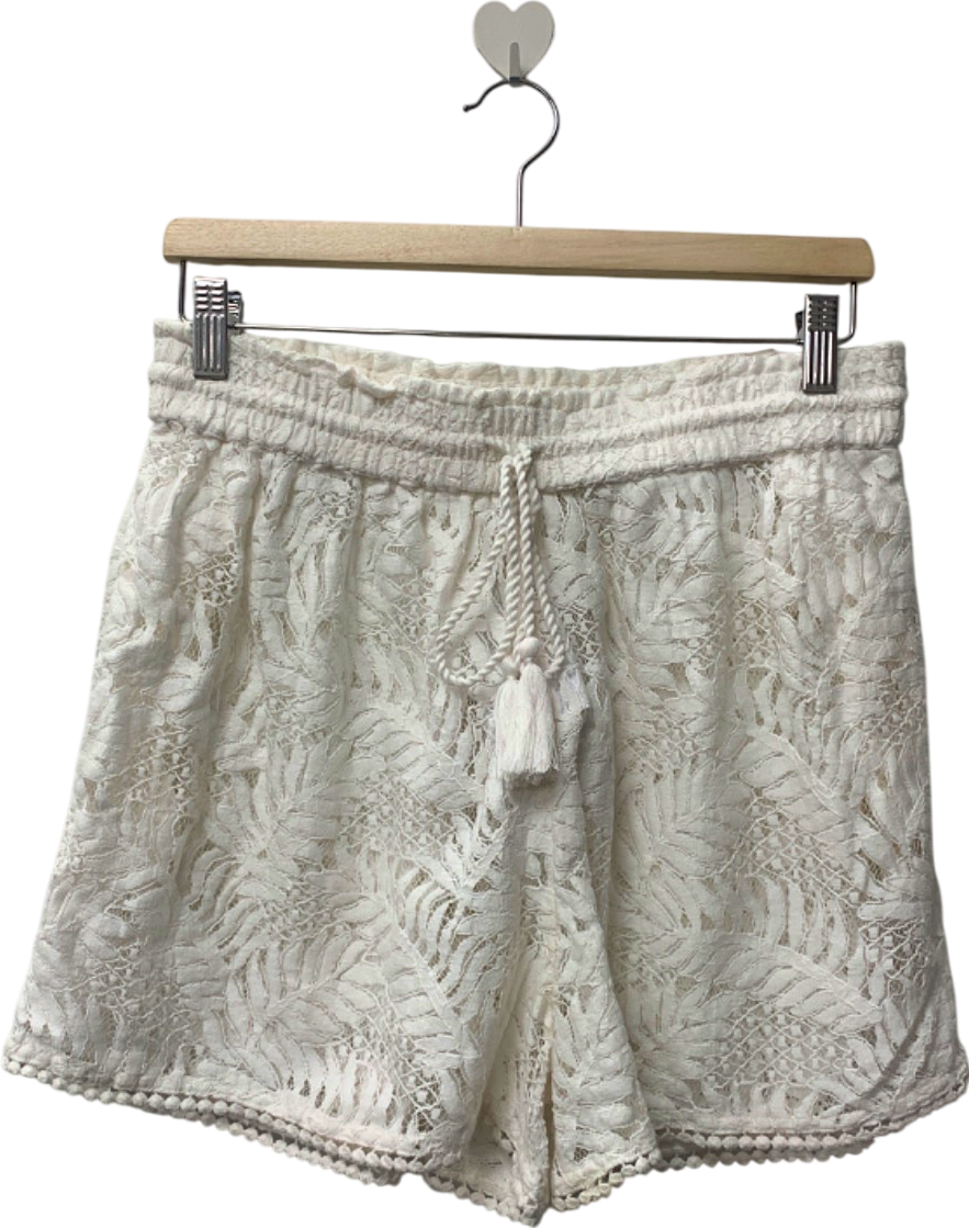 Accessorize White Lace Shorts UK 12-14