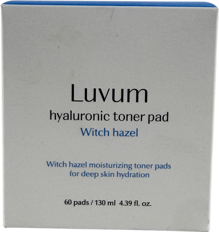 Luvum Witch Hazel Hyaluronic Toner Pad 60 pads