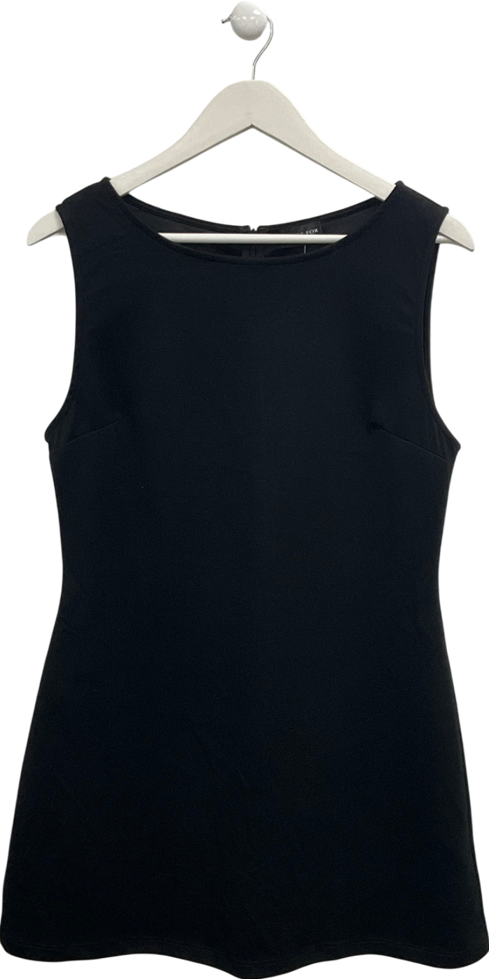 White Fox Black Sleeveless Mini Dress UK XL