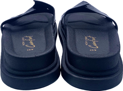 New Look Black Comfort Sliders UK 4