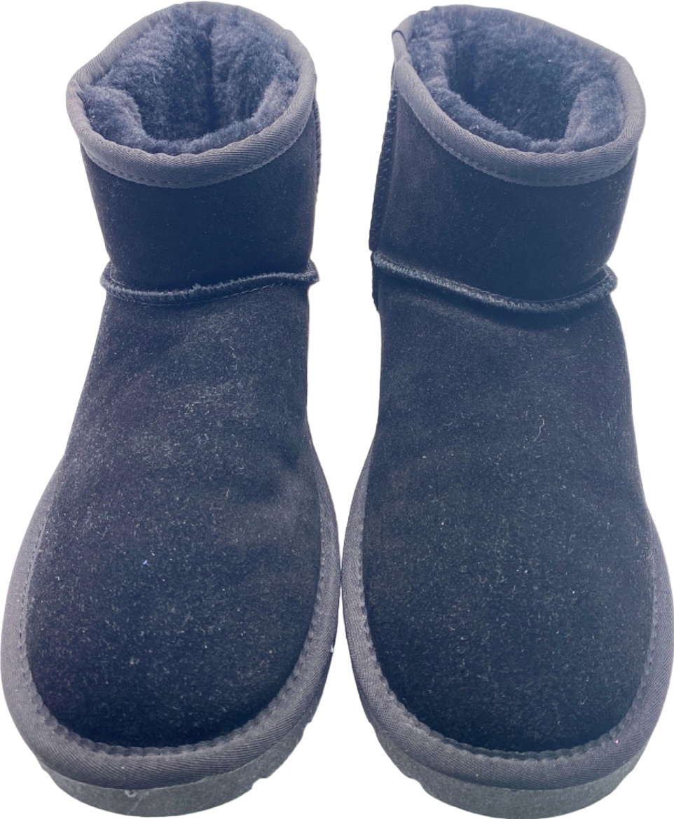 EBV Black Sheepskin Short Boots UK 10