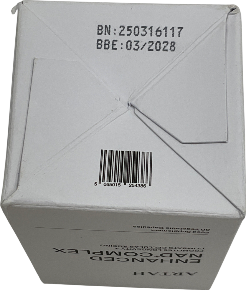 artah Enhanced Nad+ Complex  Longevity + Cellular Ageing 60 capsules