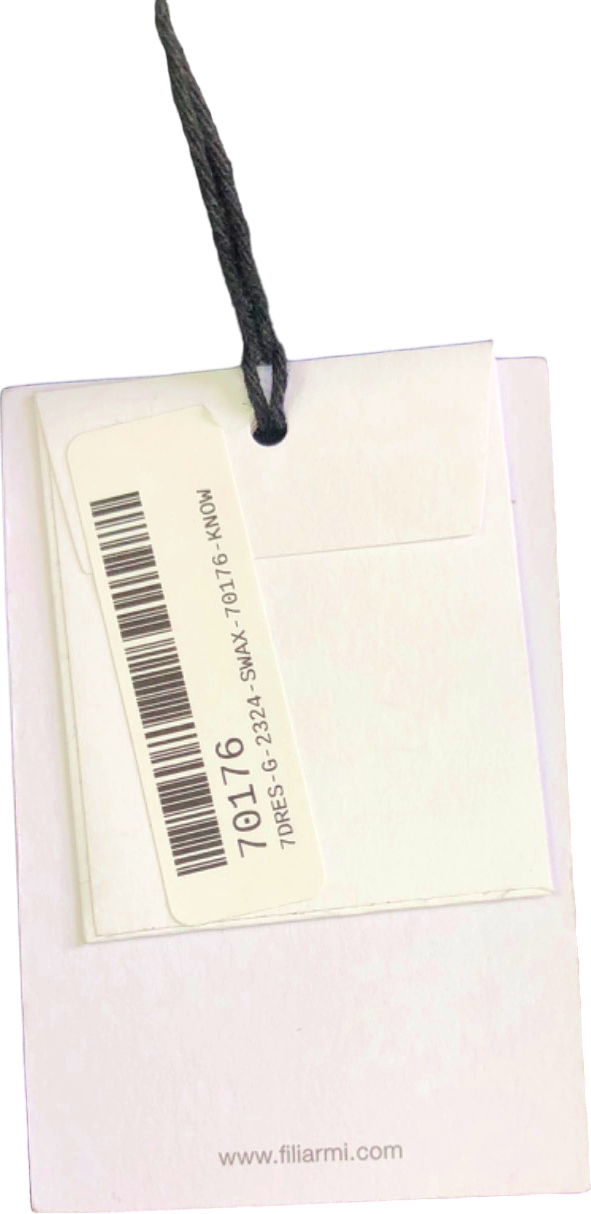 Filiarmi Black Asymmetrical Neck Midi Dress UK 8