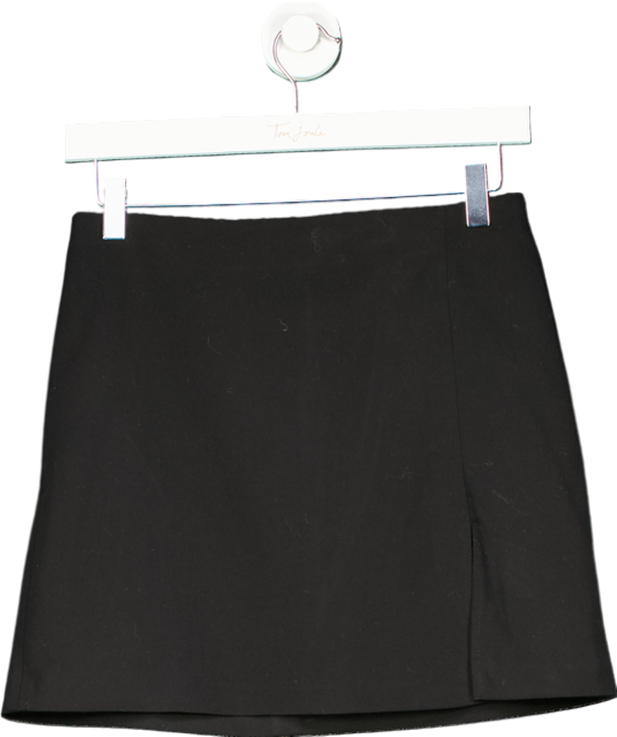 Sunday best Black Poly Chiffon Flounce Mini Skirt UK 4