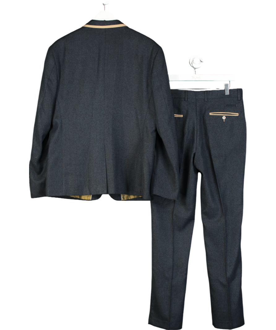 Marc Darcy Blue Dion Three Piece Suit UK 44" CHEST