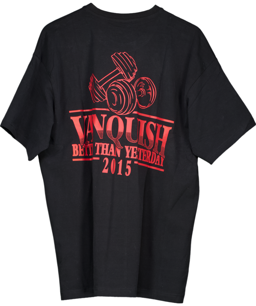 Vanquish Black Tsp Consistency Oversized T Shirt UK M