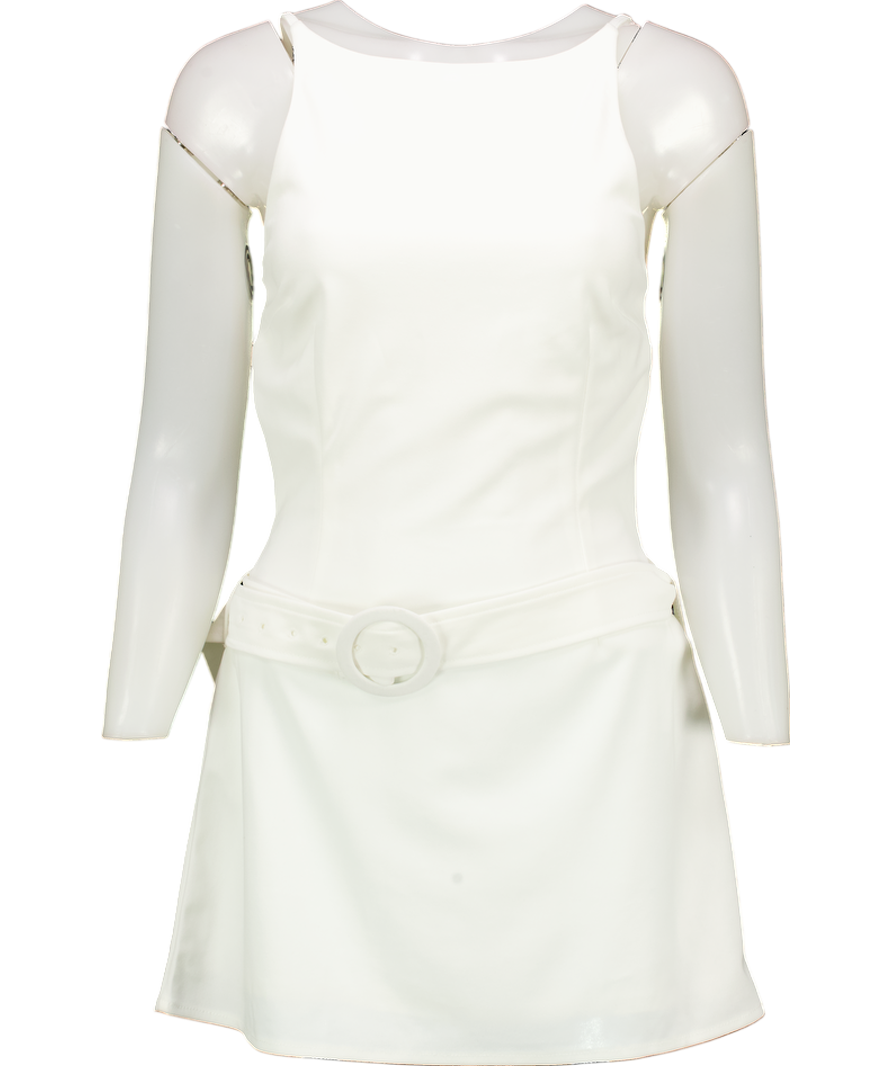 Sndys White Davina Mini Dress UK S