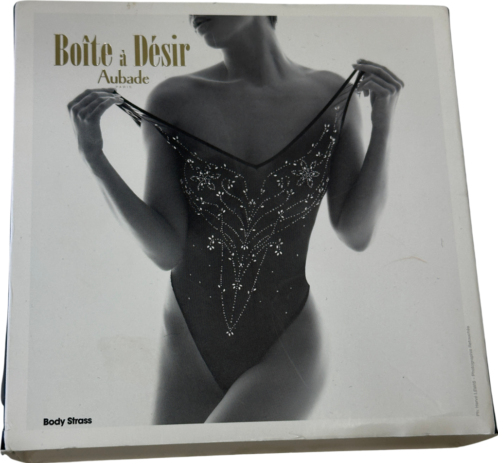 Aubade Black Body Strass With Crystal Diamanté One Size