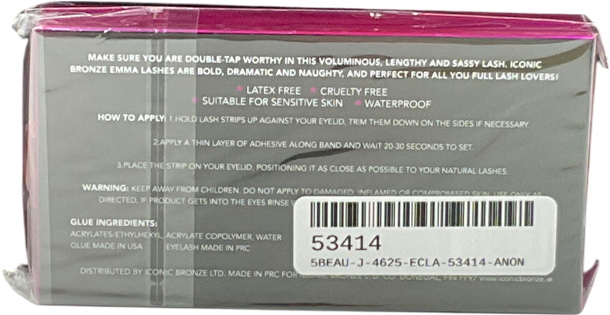 iconic bronze Eyelashes Cut Crease Queens One size