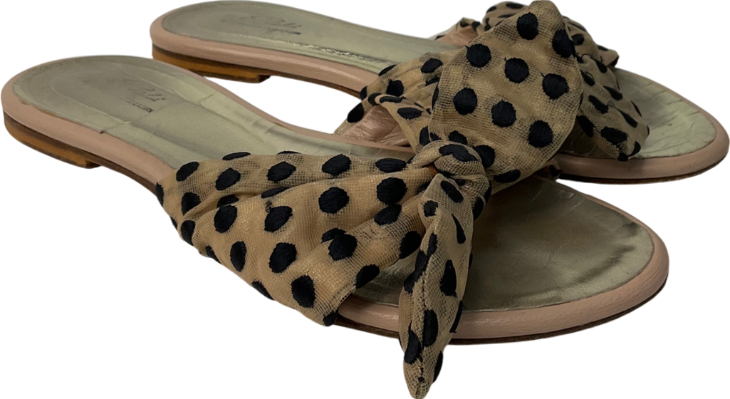 a piedi Brown Awe Polka Dot Shoes UK 5 EU 38 👠