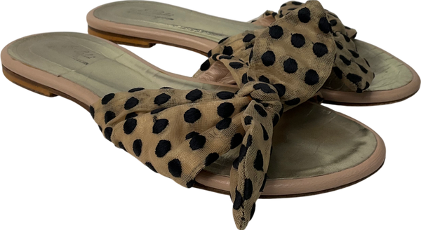 a piedi Brown Awe Polka Dot Shoes UK 5 EU 38