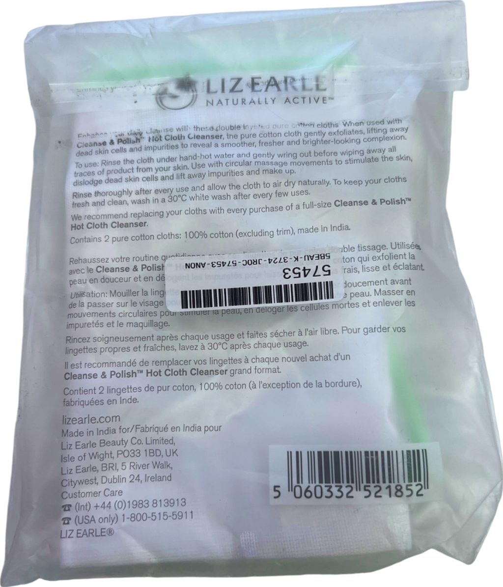 Liz Earle Cleanse & Polish Pure Cotton Cloth - 2 Cloths