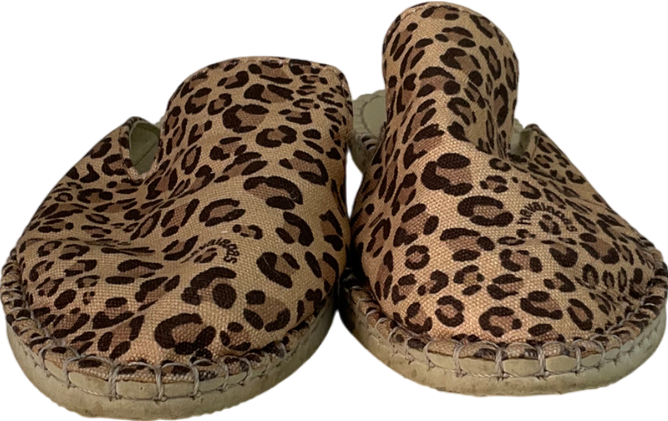 Havaianas Brown Mule Loafer Leopard Print UK 5 EU 38 👠