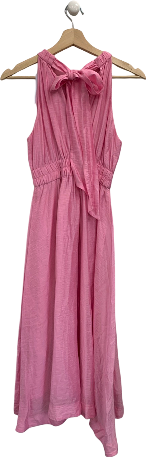 Forever New Pink Petite Tie-Back Dress UK 6
