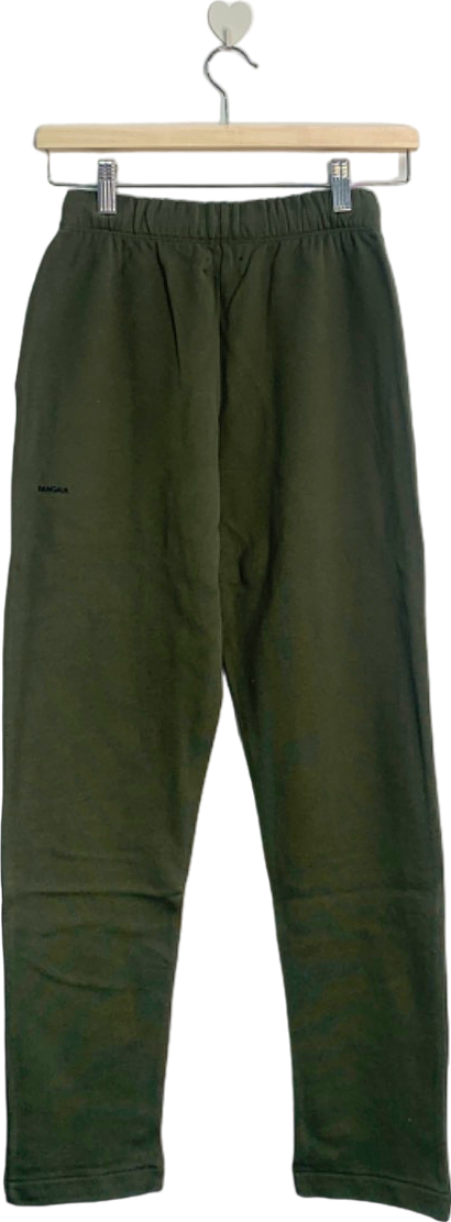 Pangaia Rosemary Green signature 365 Organic Cotton Slim Leg Track Pants UK XXS