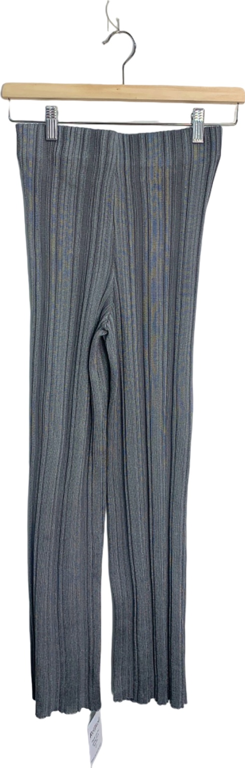 Zara Grey Ribbed Knit Pants Size S