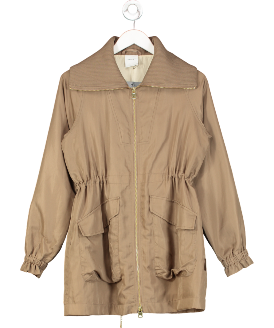 Varley Beige Taupe Shimmer Alison Jacket UK XS