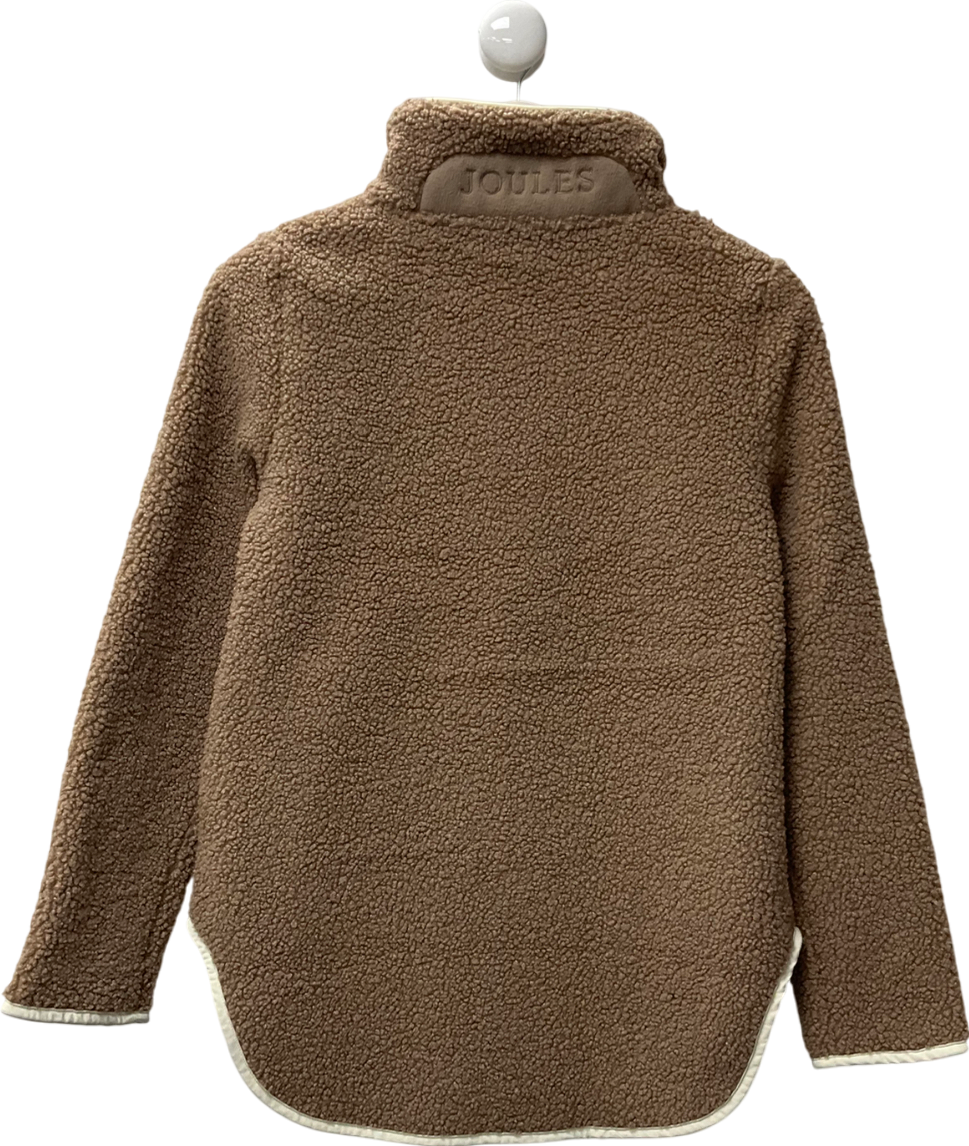 joules Beige Tan Brown Quarter Zip Fleece UK 6