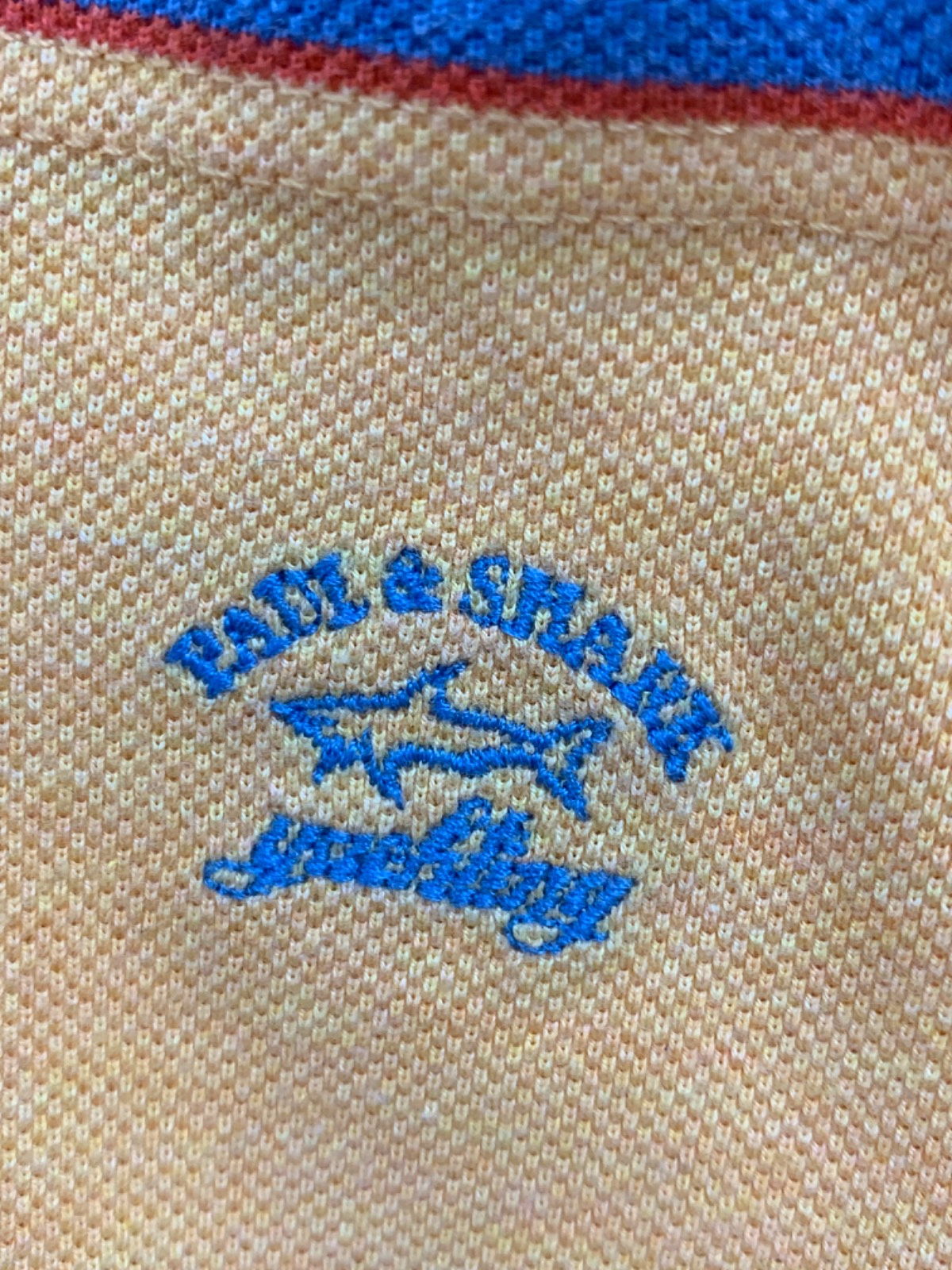 Paul & Shark Yellow Striped Polo Shirt UK L