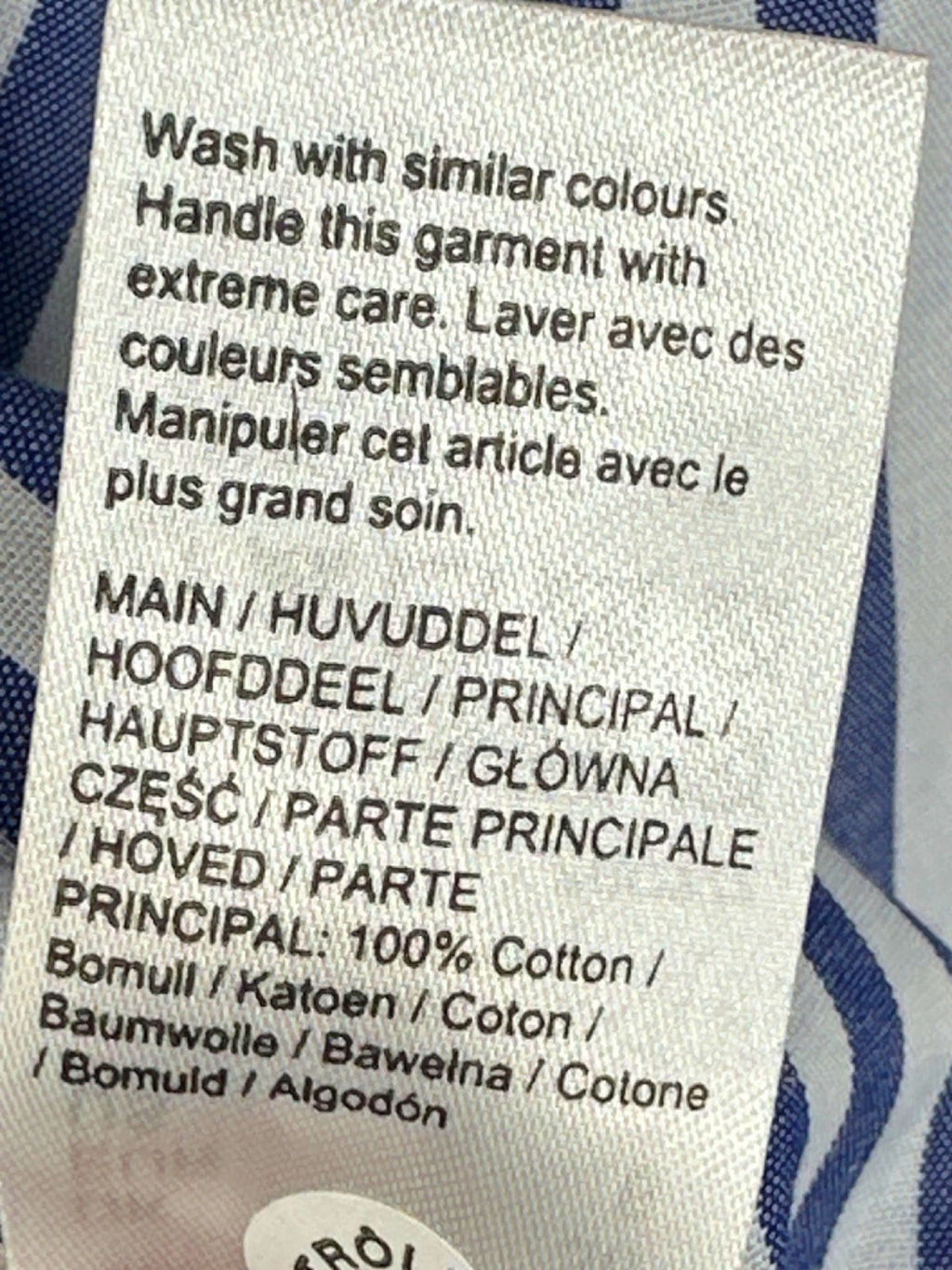 River Island Blue-White Striped Shirt UK 10