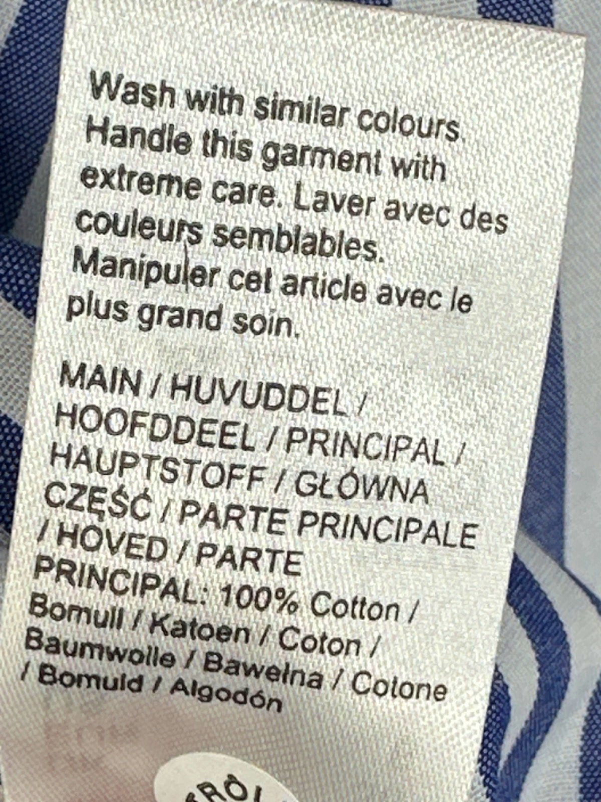 River Island Blue-White Striped Shirt UK 10