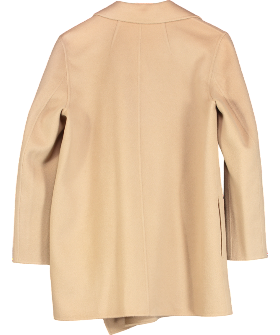 Theory Beige Double-breasted Fitted Blazer UK M