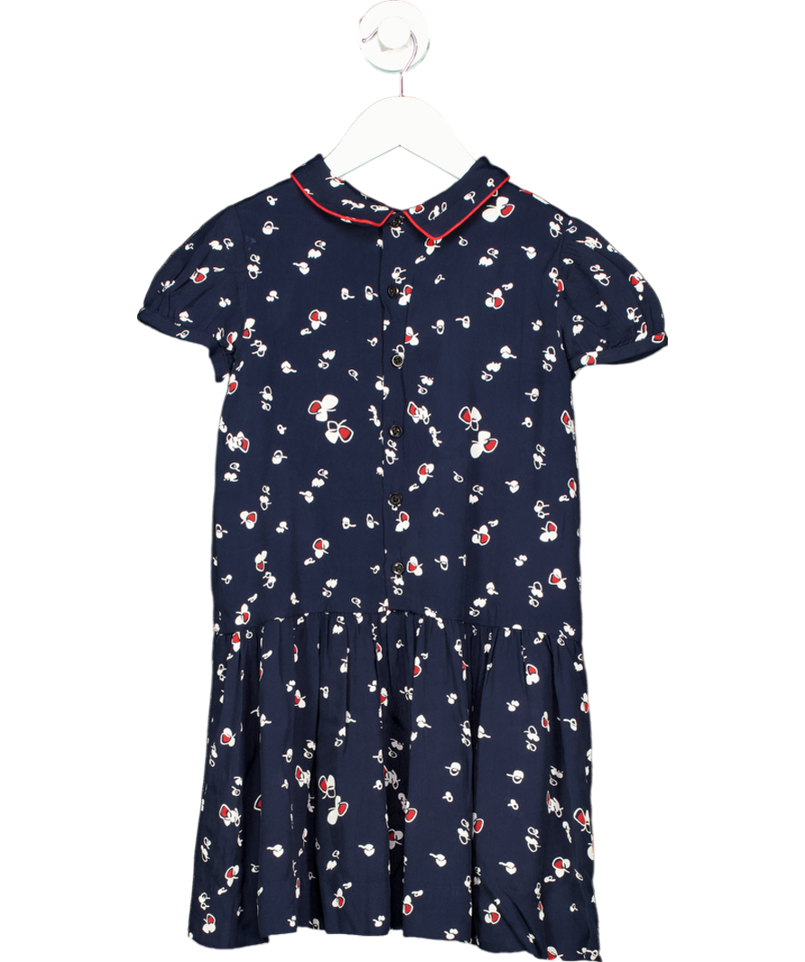 Bonpoint Blue Drop Waist Dress 8 Years