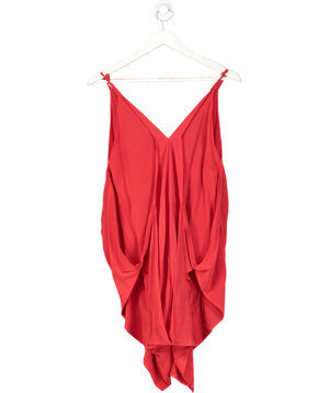 Jan Alghren Red Silk Dress UK 8