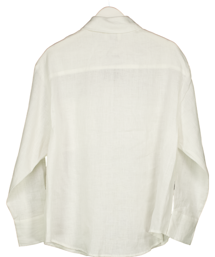 DISSH White Linen Oversized Shirt UK 8