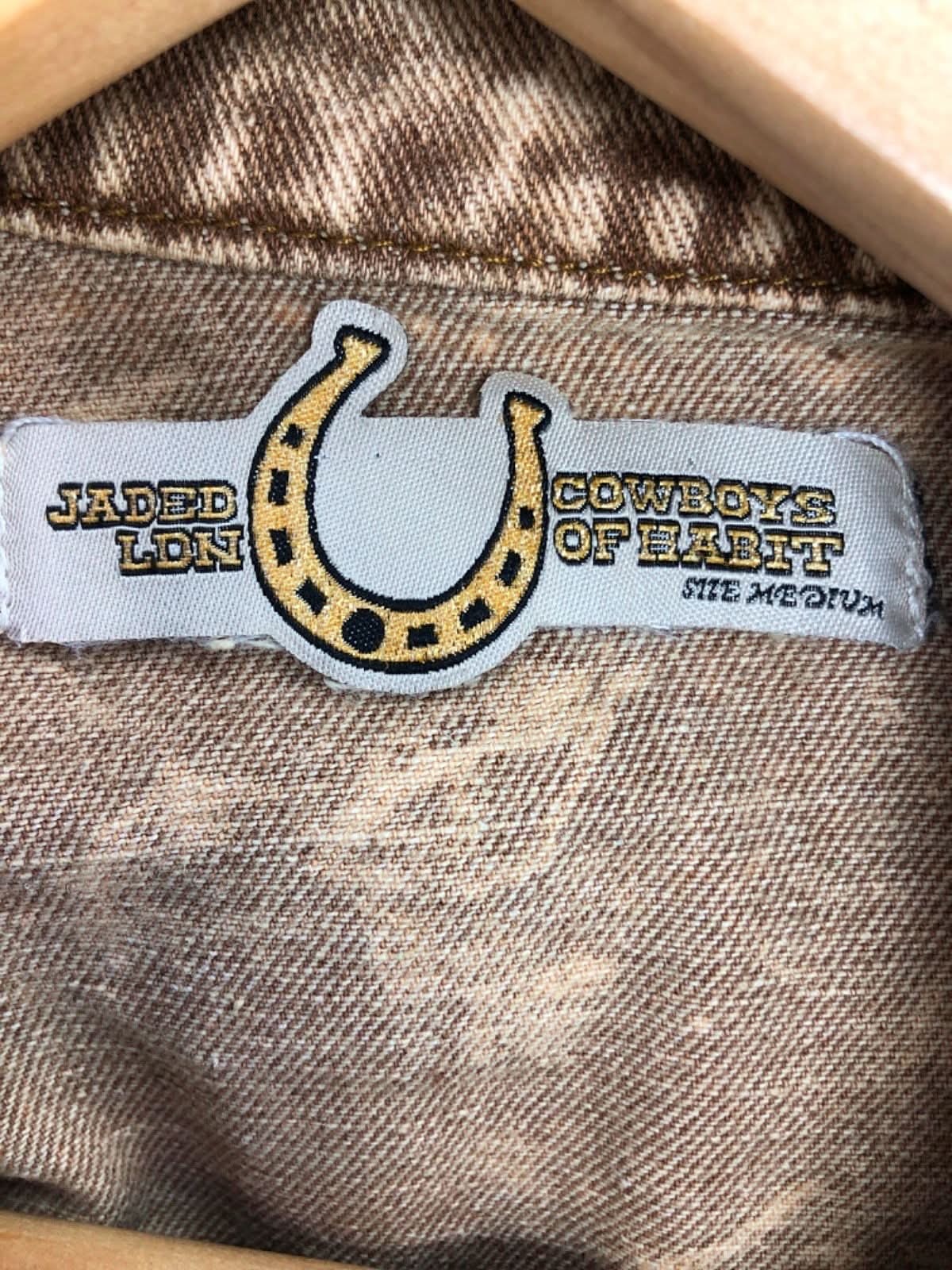 Jaded London Brown Denim Jacket and Jeans Set W27