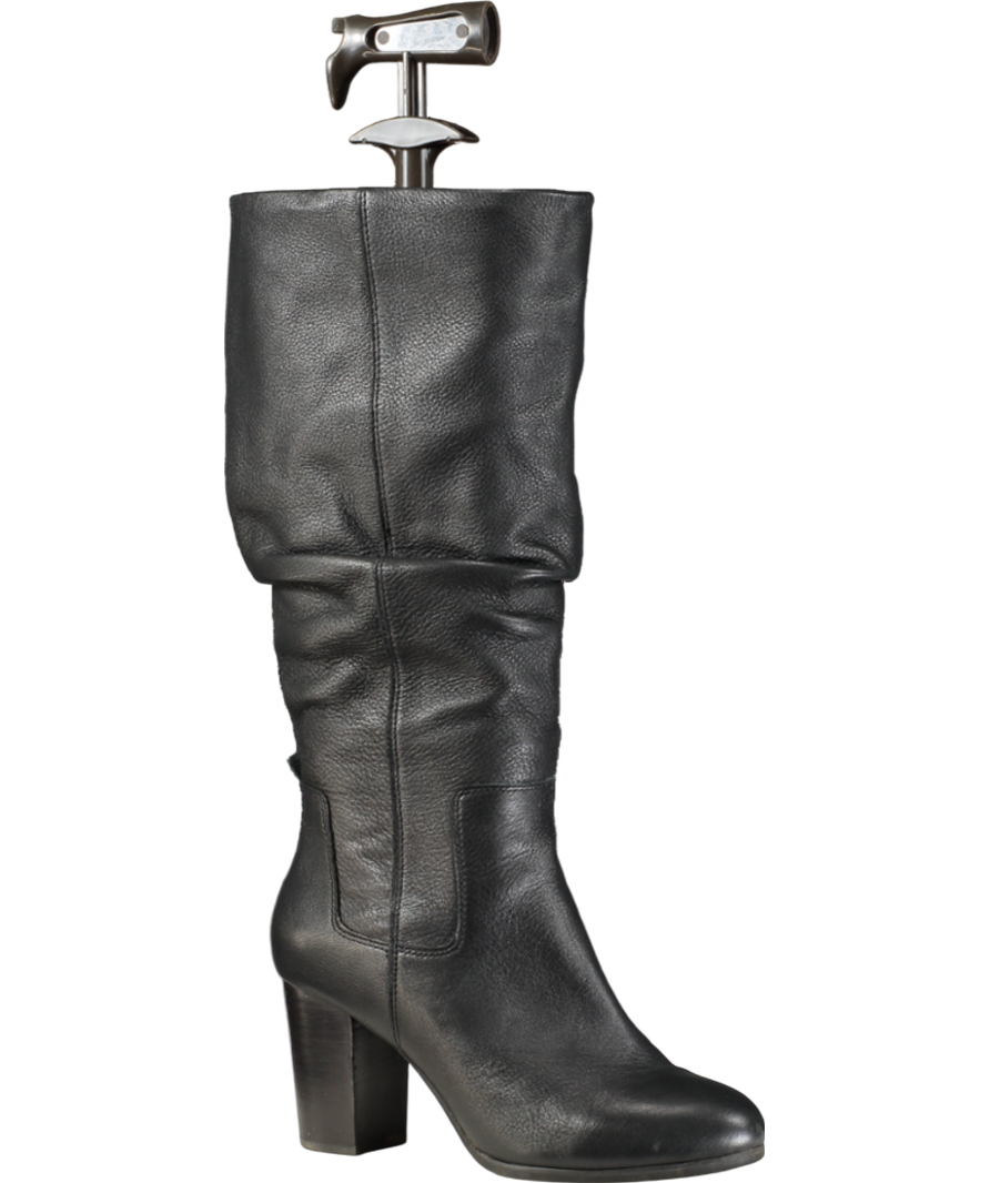 vionic Black Block Heel Knee High Boots UK 6 EU 39 👠