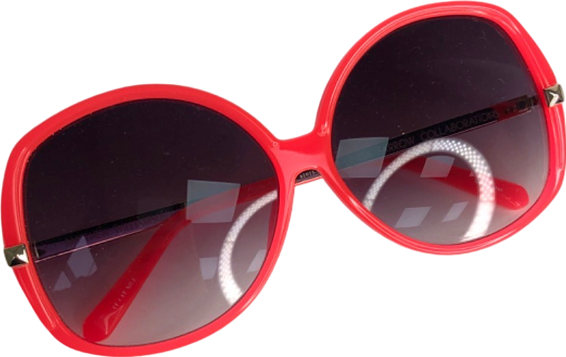 Linda Farrow Red Oversized Sunglasses