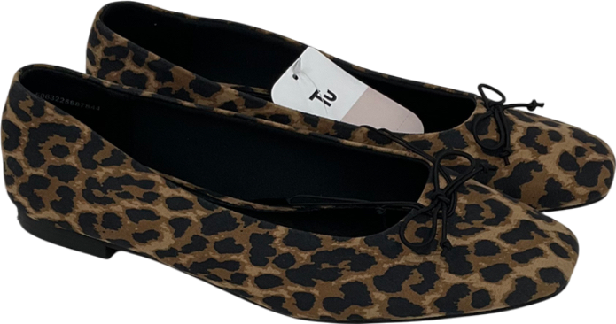 TU Sainsburys Brown Leopard Print Pumps UK 5 EU 38 👠
