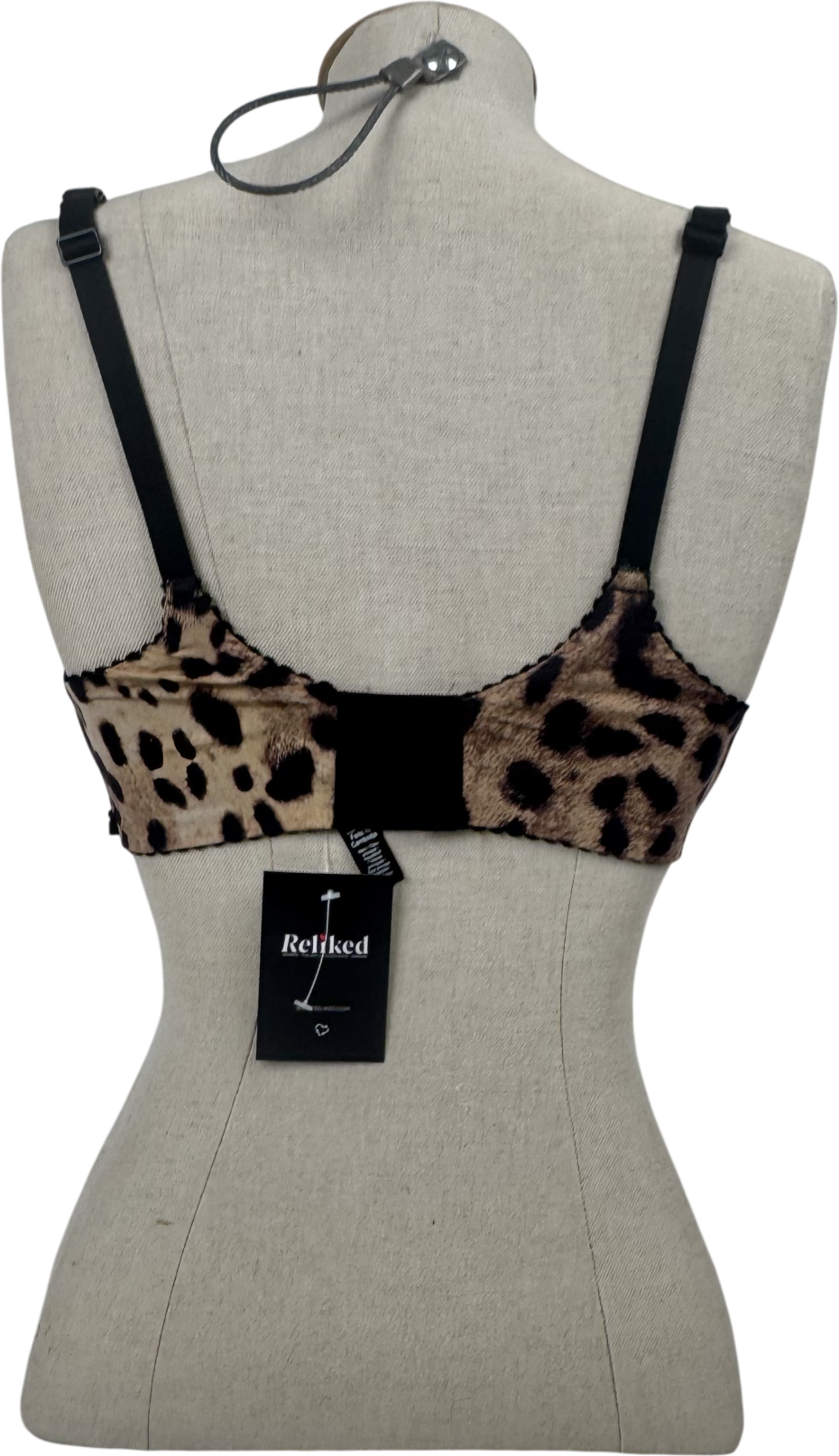 Dolce & Gabbana Brown X Skims Leopard Print Bra / Uk 34ddd UK 34DD