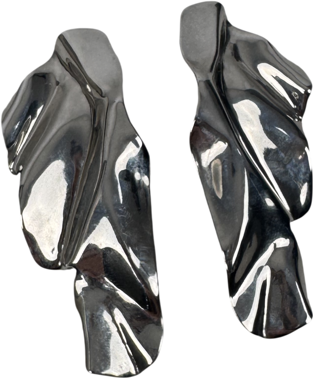 Ben-Amun Metallic Large Silver Toned Statement One Size