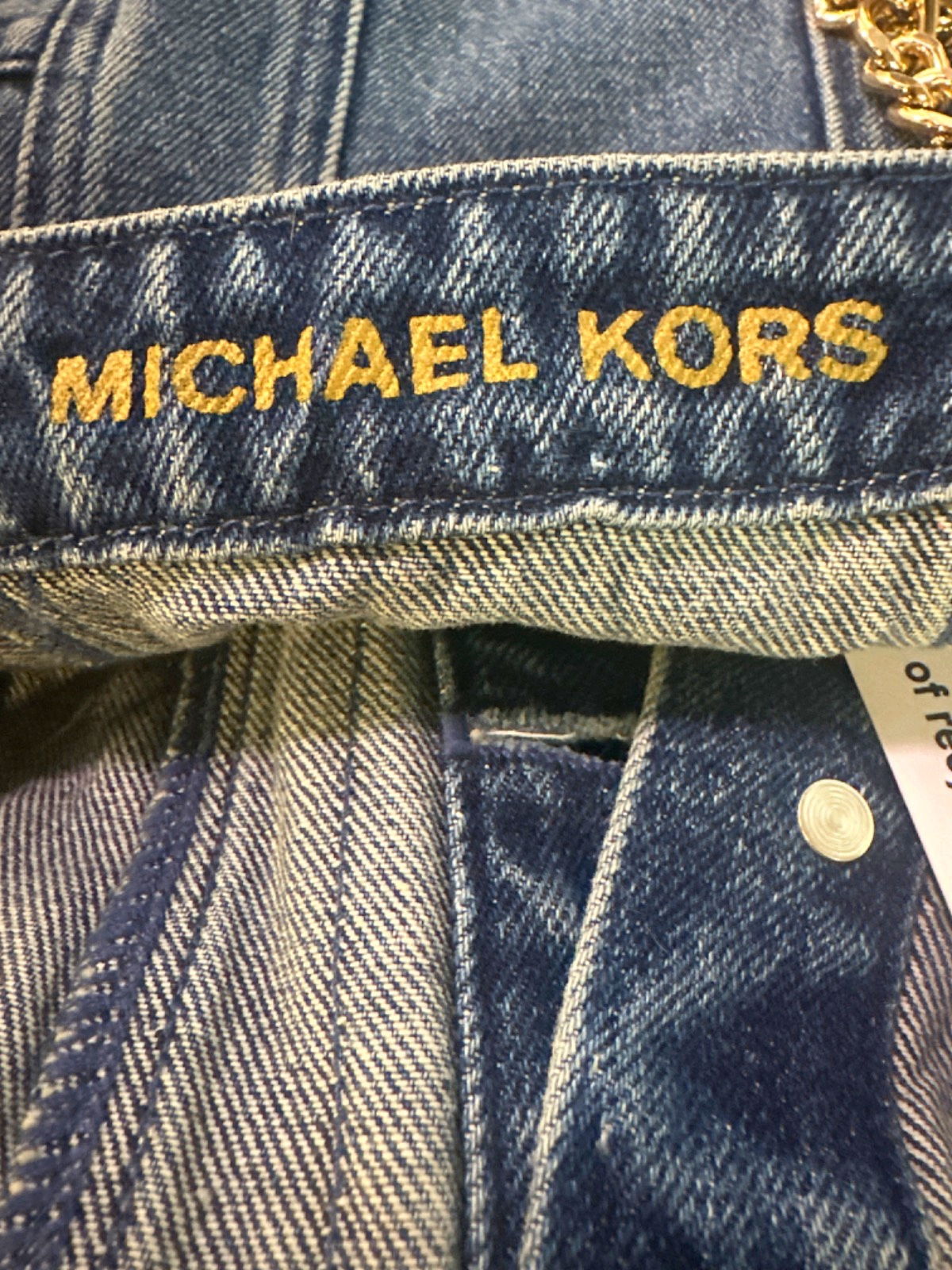 Michael Kors Blue Denim Mini Dress UK XS