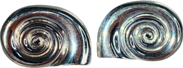 Bruna Silver Spiral Earrings and Ring Set
