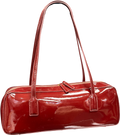 ASOS Burgundy Red Patenet Shoulder Bag