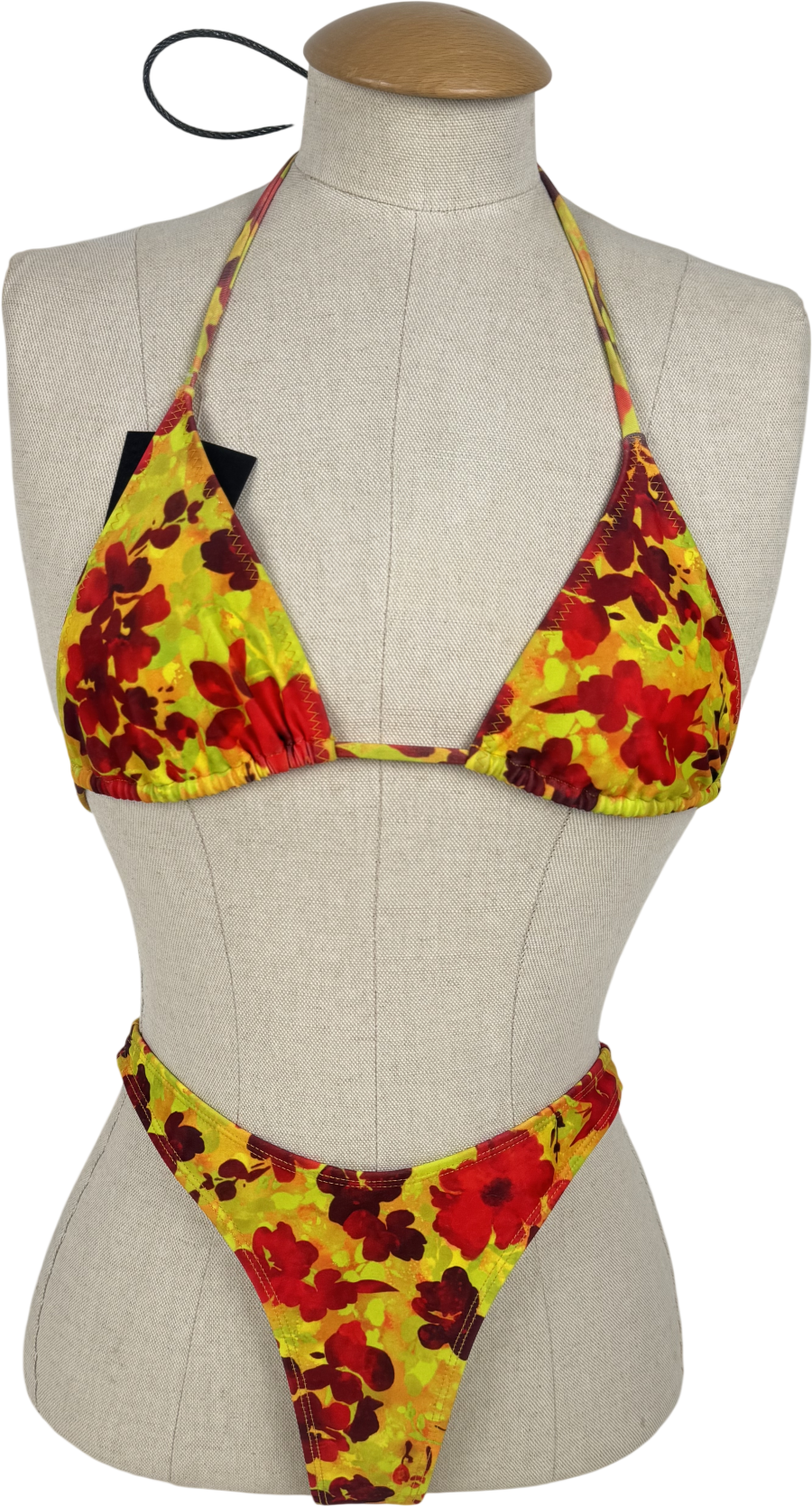 Loleia Orange Pina Paraiso Bikini Set UK XS