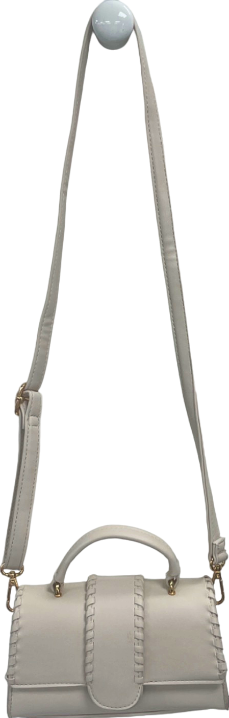 New Look White Braided Detail Handbag