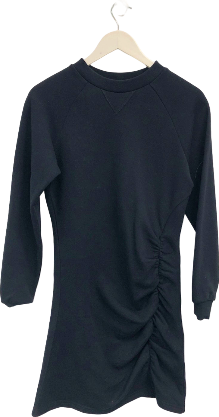 Balzac Black Ruched Dress UK XS