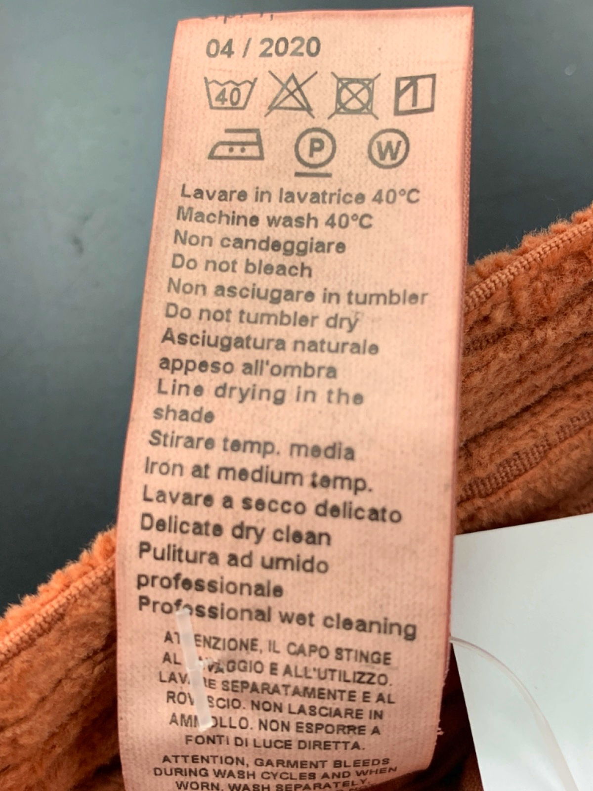 Il Gufo Rust Corduroy Trousers Age 3 Years