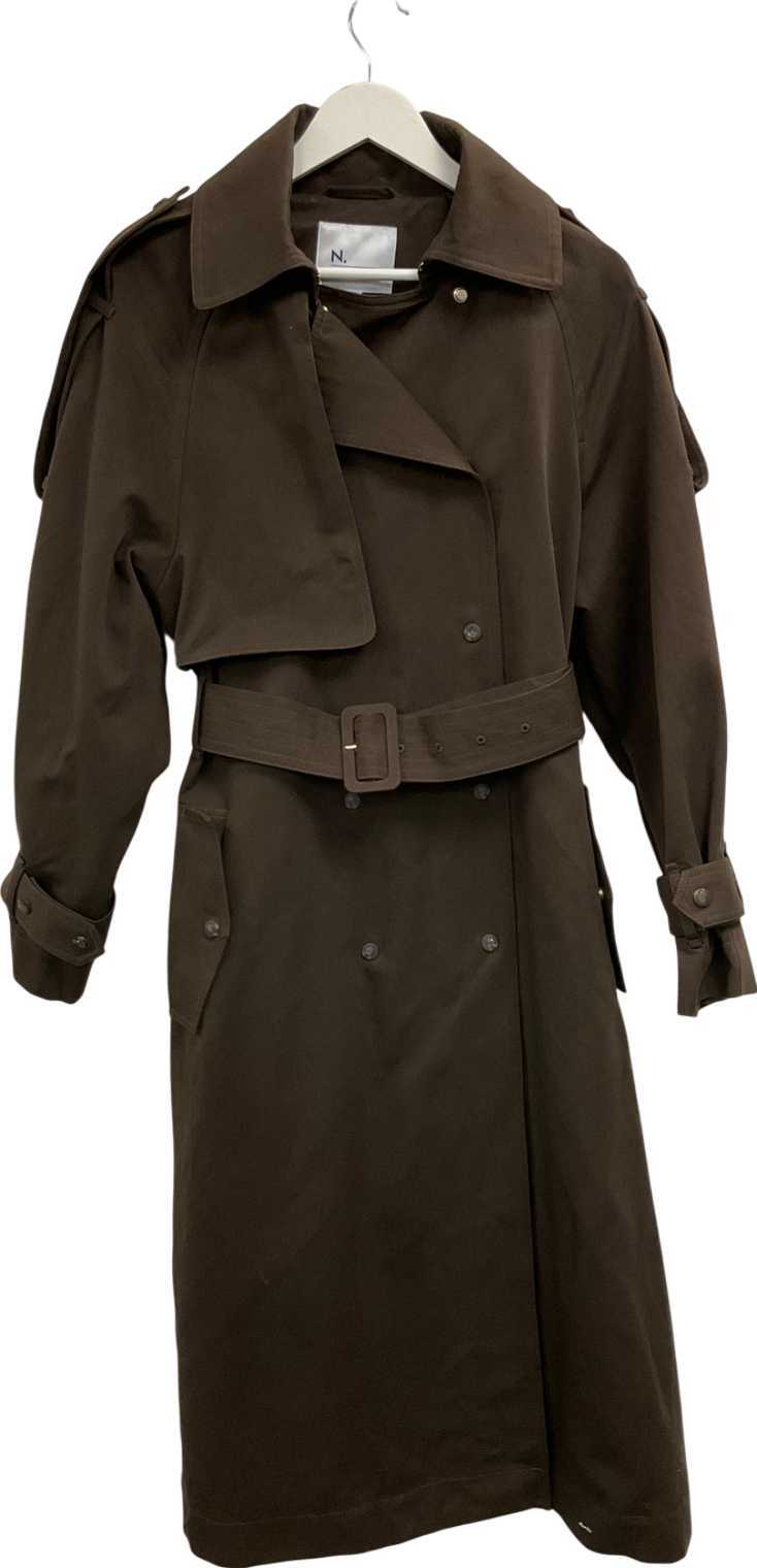 Next Brown Premium Trench Coat UK 10