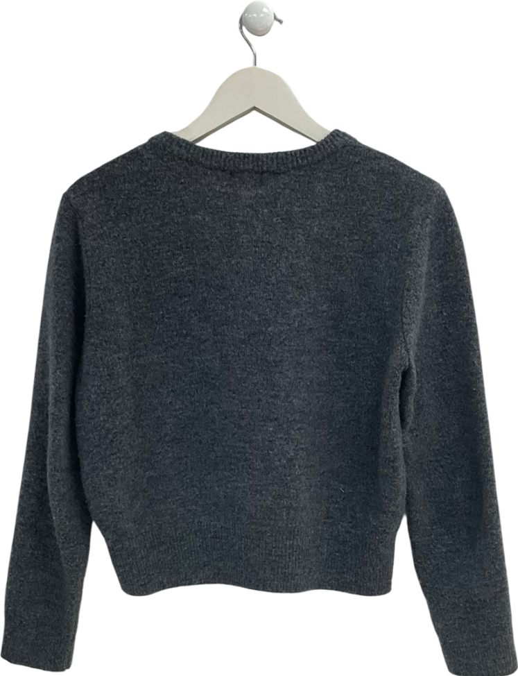 H&M Grey Brushed Cardigan UK S