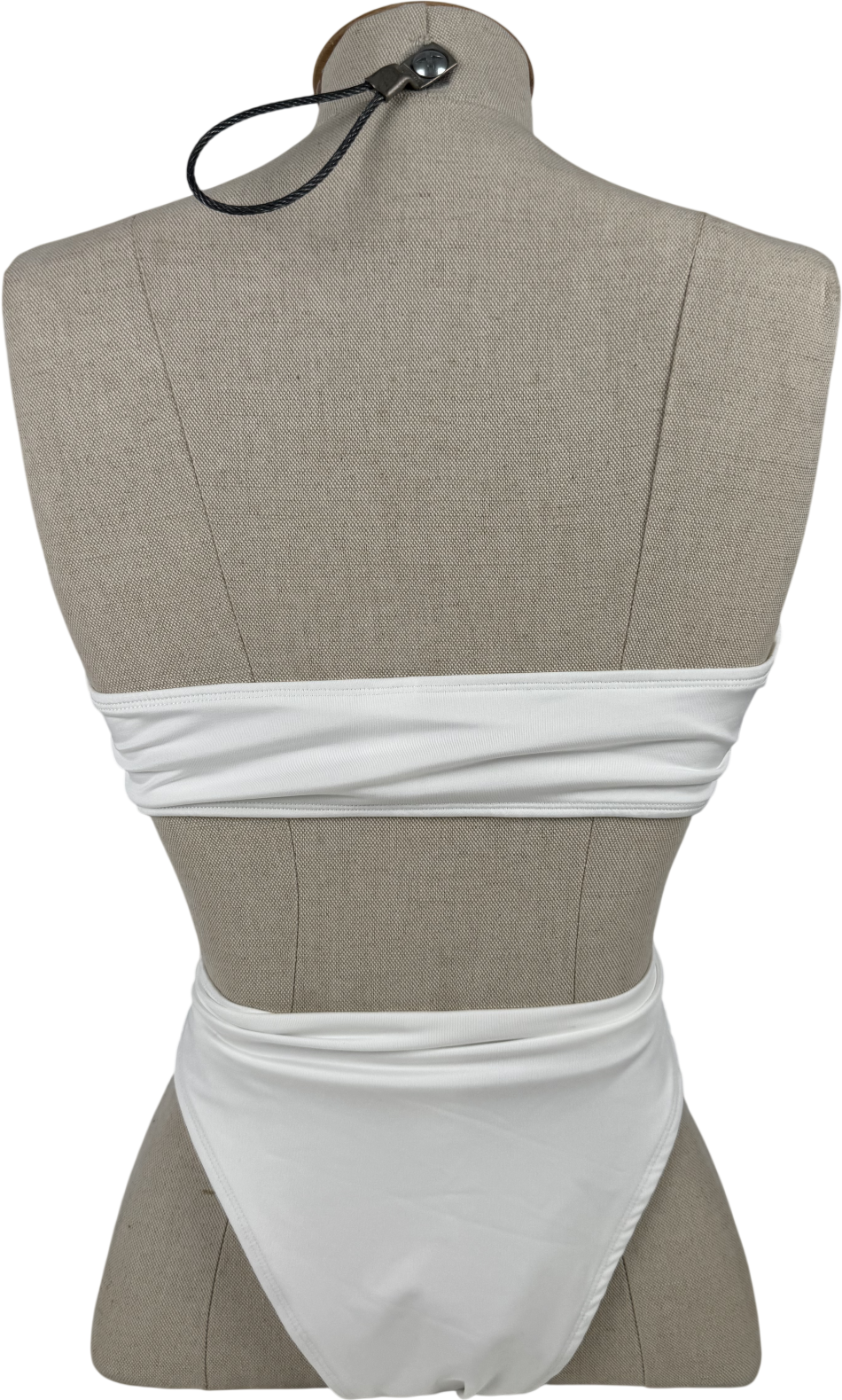 Six Stories White Rose Bikini Set UK 10
