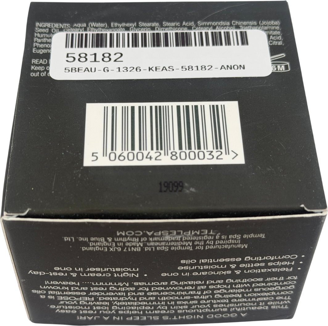 Templespa Relaxing Night Cream 50ml